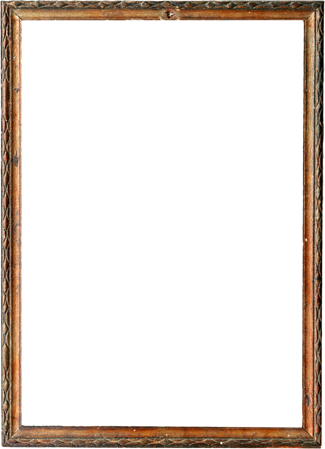 wooden frame isolated